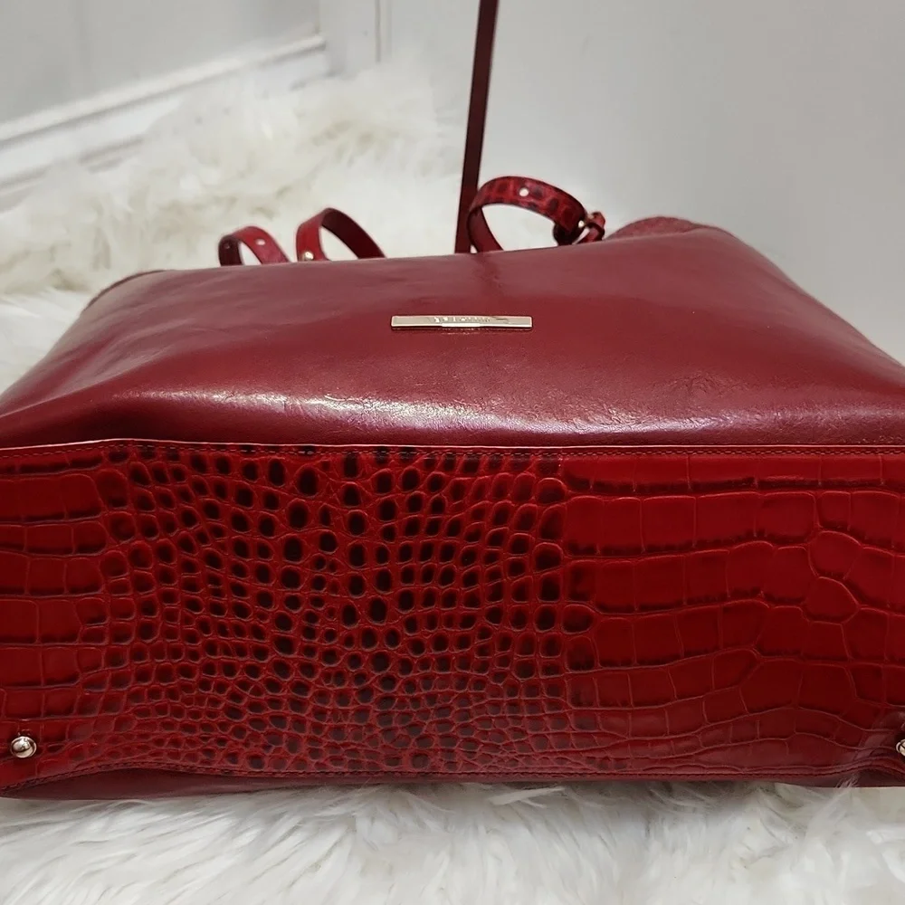 ❤️▪️BRAHMIN▪️ Tansey Chili Laurence Tote - Genuine Leather Wallet Set Bundle
